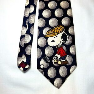 Peanuts Snoopy Golf Theme Tie
